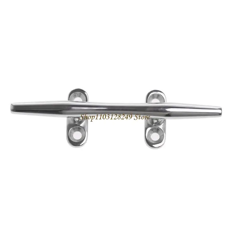 N5KD 4/5 inch Boat Dock Open Base Cleat Marine Stainless Steel 316 Deck Rope Cleats Easy to Install