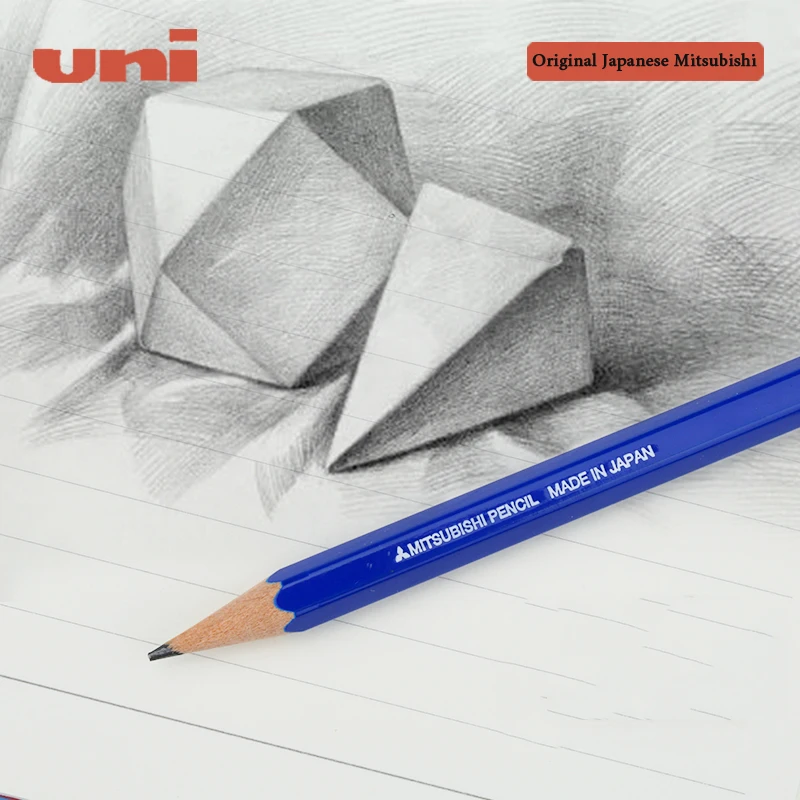 Uni Pencils 12PC/Set Wooden HB/2B Stationery Hexagonal School Students Writing Pen for Practicing Drawing Prevent Falling