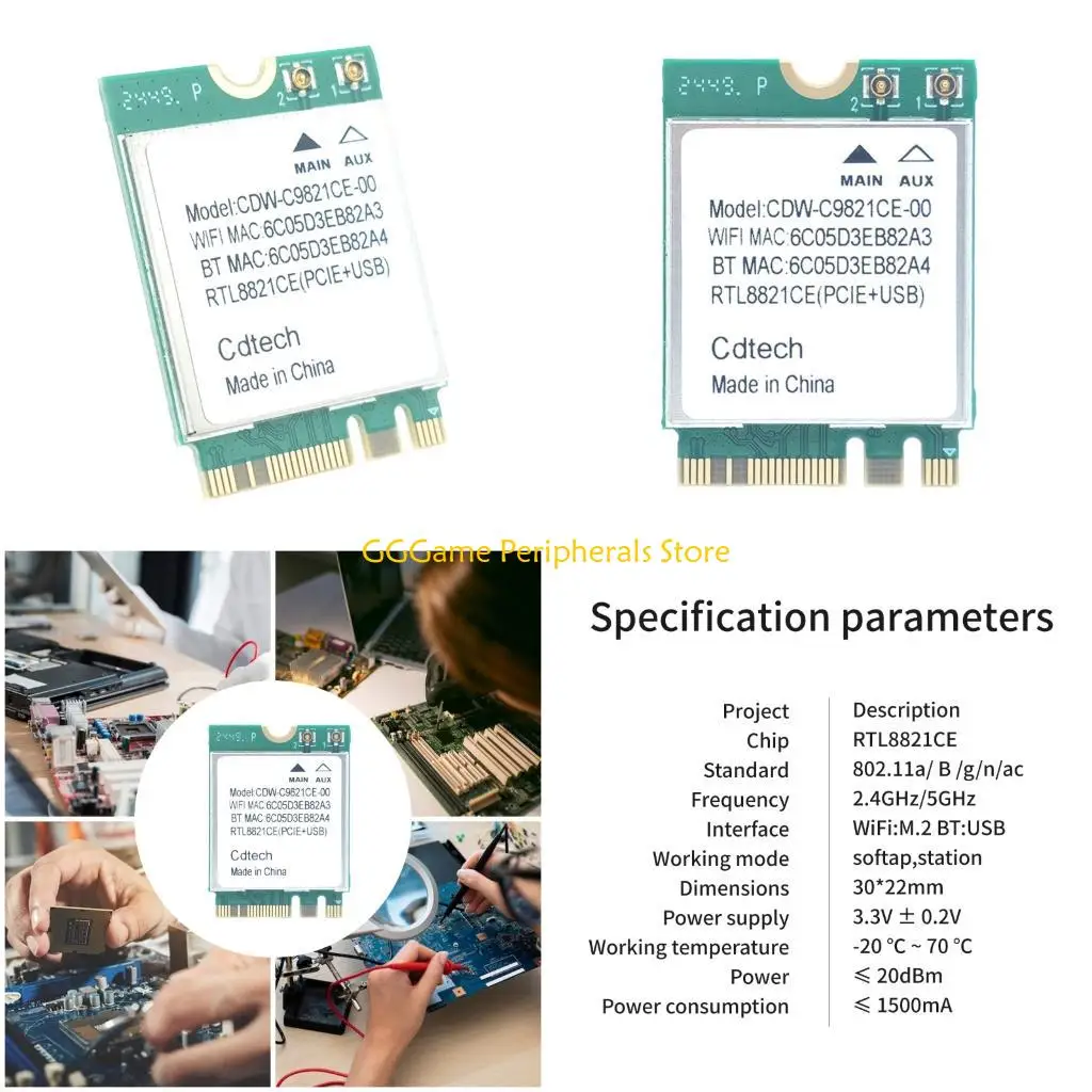 u55b-rtl8821ce-wifi-カードワイヤレスネットワークアダプタ-m2-スロット-24ghz-5ghz-600mbps-デスクトップラップトップ用