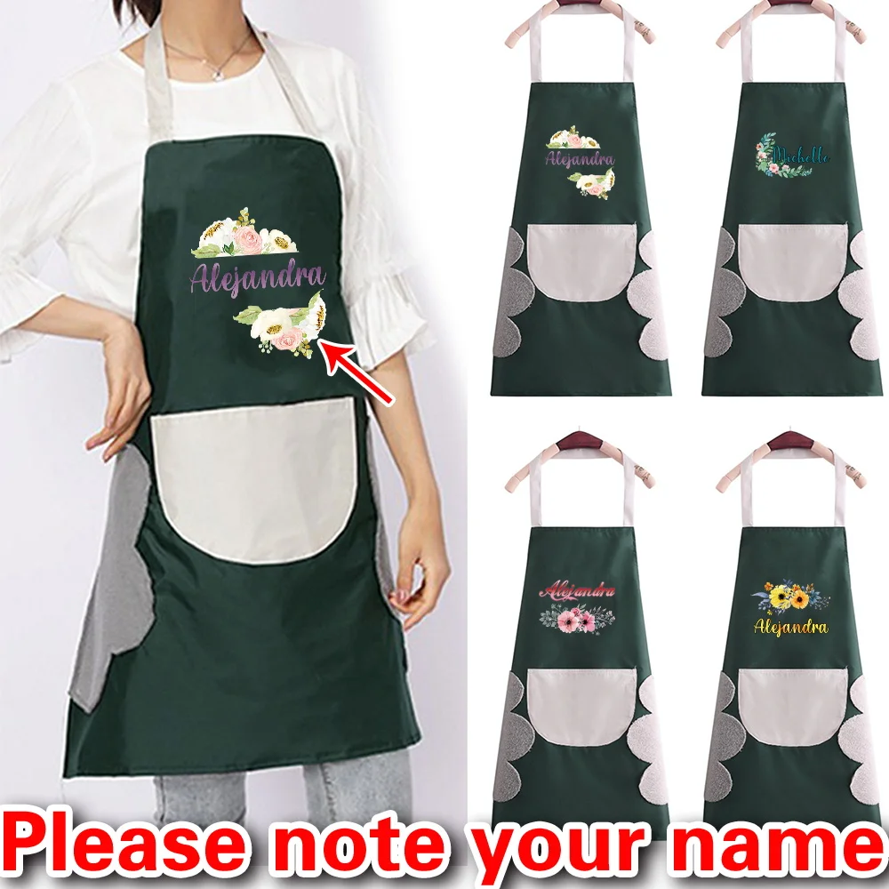 

Personalized Customized New Fashion Kitchen Apron Unisex Chef Work Cleaning Apron