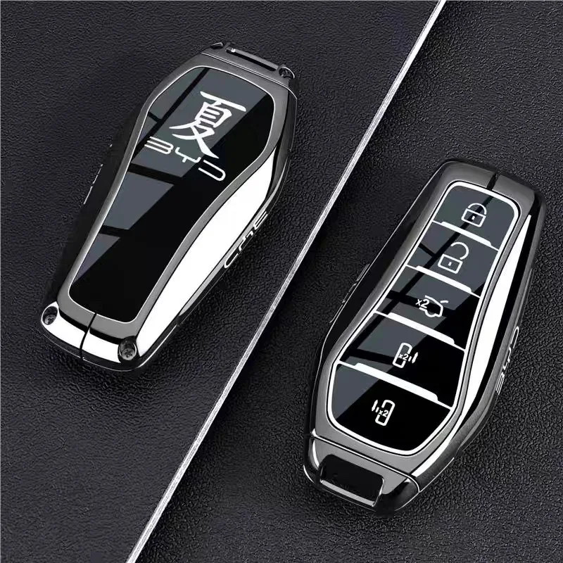 

Premium Zinc Alloy Key Cover Case for BYD Xia DMI (2025) - Protective Key Fob Shell Keybag Keychain