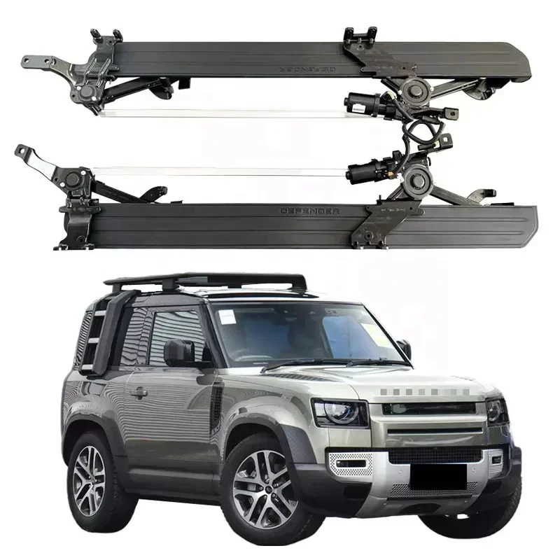 2025 Hot Sell OEM style deployable electric power side step automatic running board for Land Rover Defender 90/110 2020+