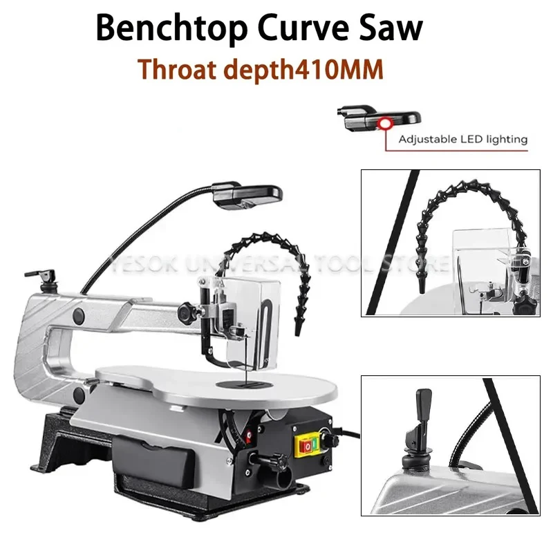 Multi functional wire saw desktop curve tool woodworking table dust-free carving wire saw 220V-50Hz