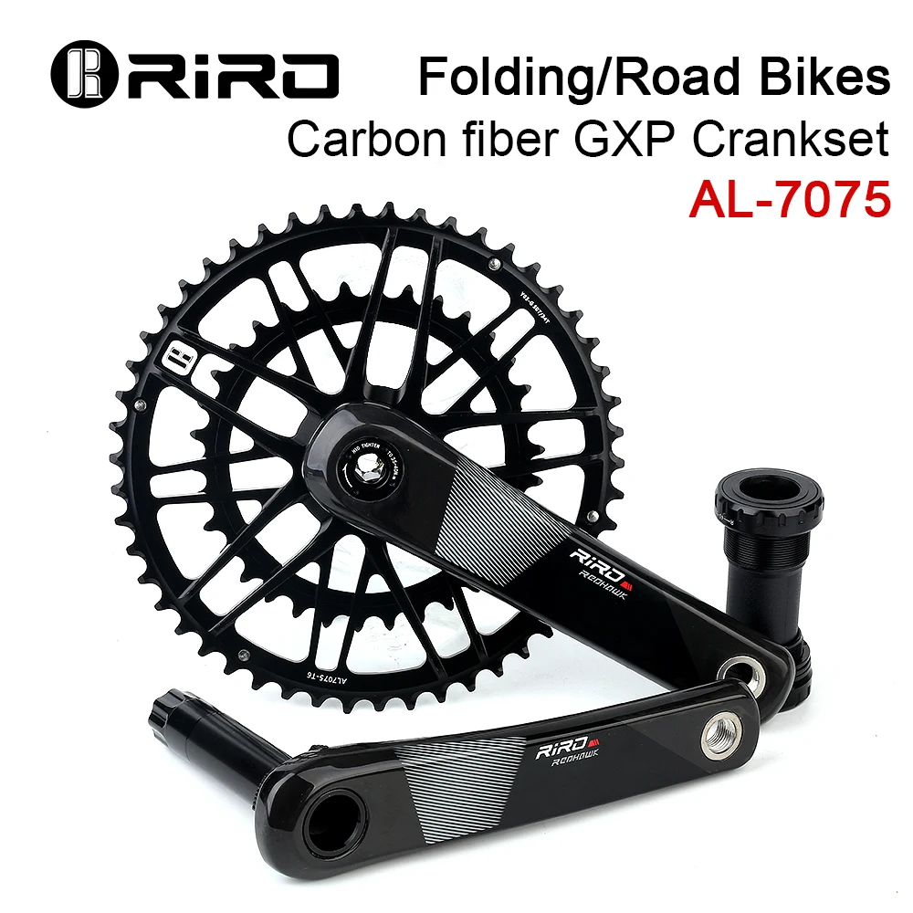 Road bike cranks 11S/12 speed ultra-light bike carbon fiber cranks 170mm chainring 46/48/50/52T for GRAVEL