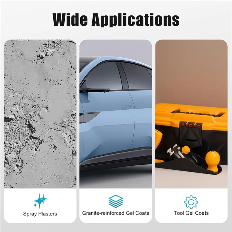 

ABWZ-Spray Large Capacity 33.82Oz Fiberglass Gelcoat Dump Gel Coatfor DIY Home Spraying Coating Tool 0.4-0.5MPA