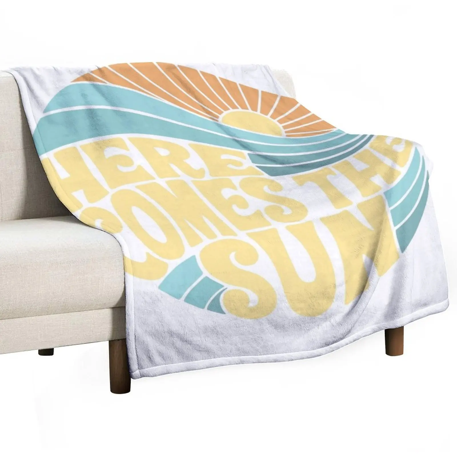 Groovy Here Comes the Sun Throw Blanket Soft Beds Luxury Brand Blankets