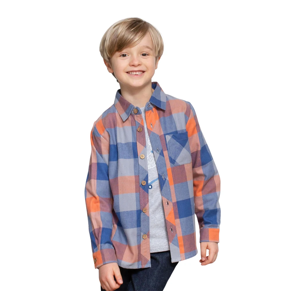 Toddler Boys Shirts Long Sleeve Plaid Shirt For Kids Spring Autumn Children Clothes Casual Cotton Shirts Tops drop shipping