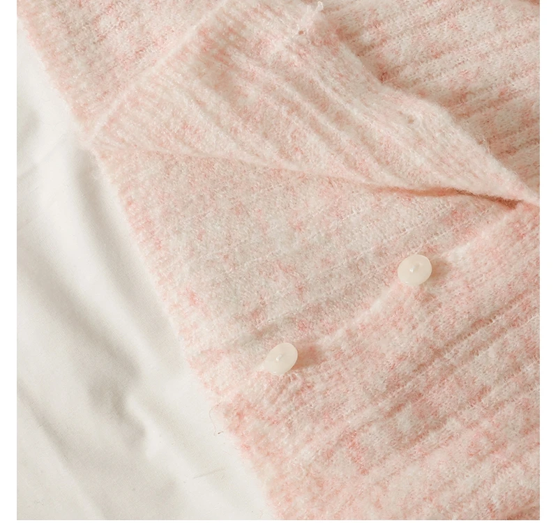 Basic Solid Button Up V-neck Cute Sweater Cardigan Women Korean Style Black White Gray Orange Khaki Pink Cropped Cardigan Top