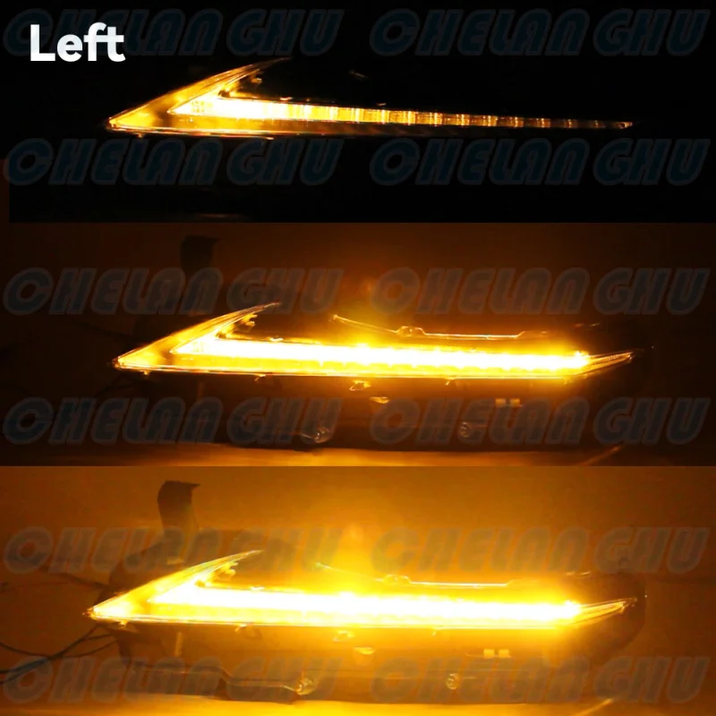 For Lexus NX200t/300/300h 2015 2016 2017 2018 2019 2020 2021 Left Side Front Bumper Flowing LED DRL Daytime Running Light Lamp