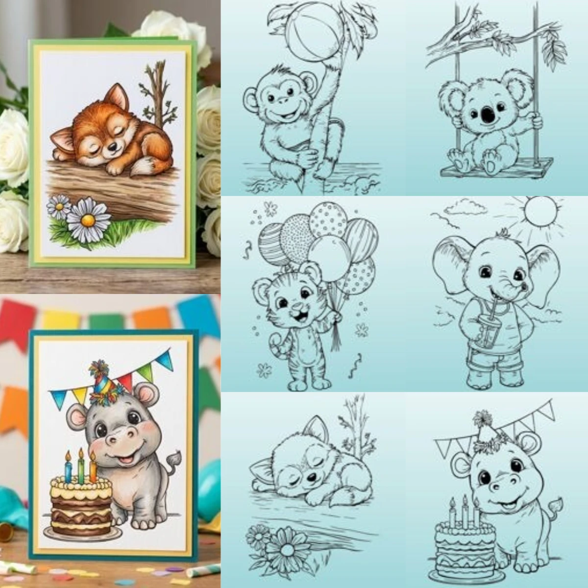 Clearstamps - Wild Party - Tiger 2026 New Stamps For DIY Scrapbooking Crafts Maker Photo Album Template Handmade Decoration