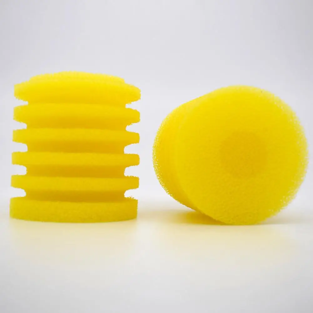 Fish Tank Sponge  Useful Round Yellow Aquarium Filter Pad  Three-dimensional Structure Fish Pond Filter