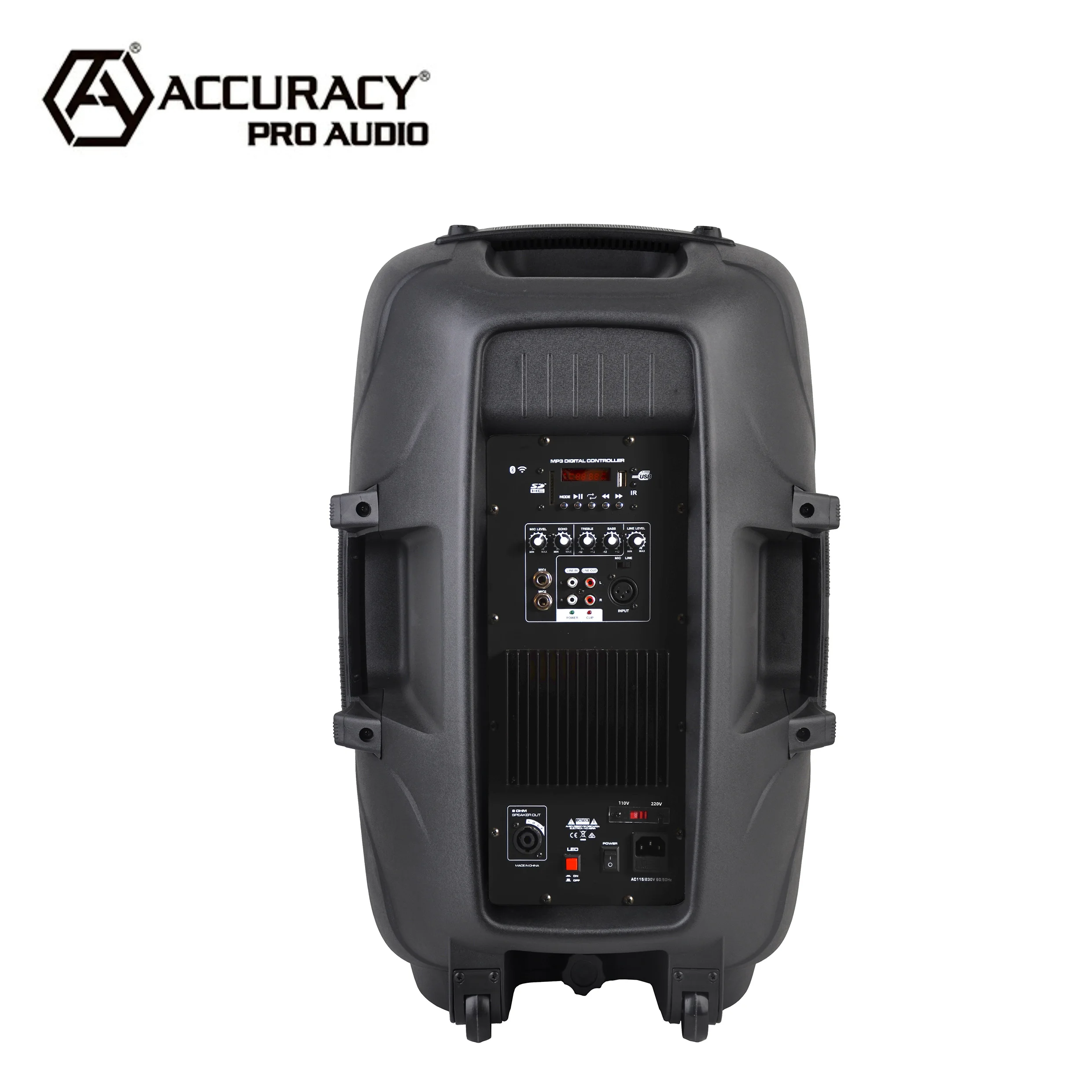Accuracy Pro Audio PML15AOE 15'' Inch 100W Professional Audio Class AB Plastic Active Speaker Powered Speaker