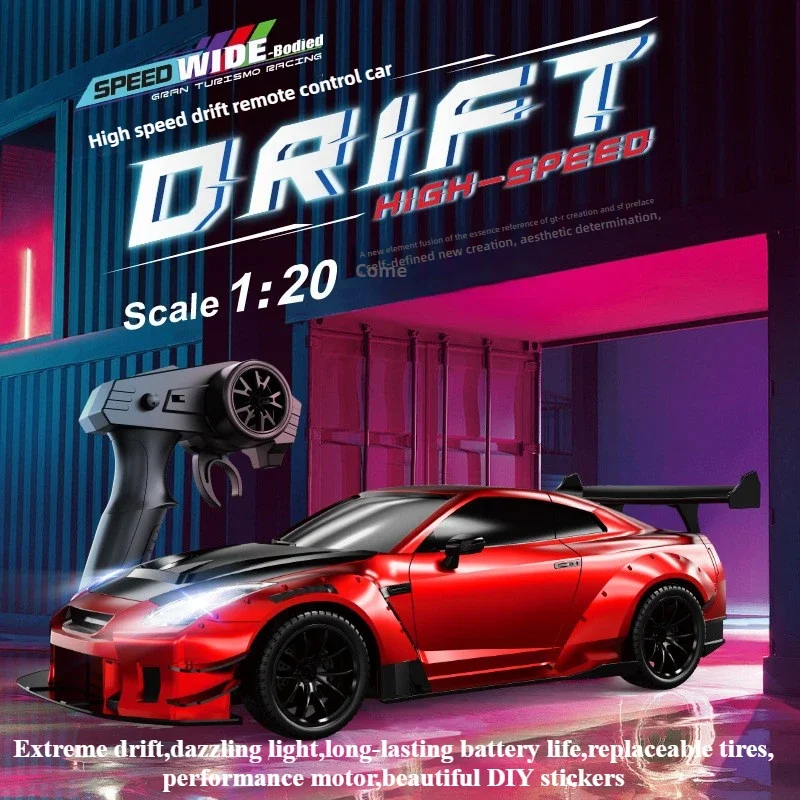 

Kawaii Toy Car Birthday Gift-Hot 1:20 High-speed 4WD Rc Drift Car,remote Control Car Toy,cool Light Stunt Rc Cars,Toys For Boys