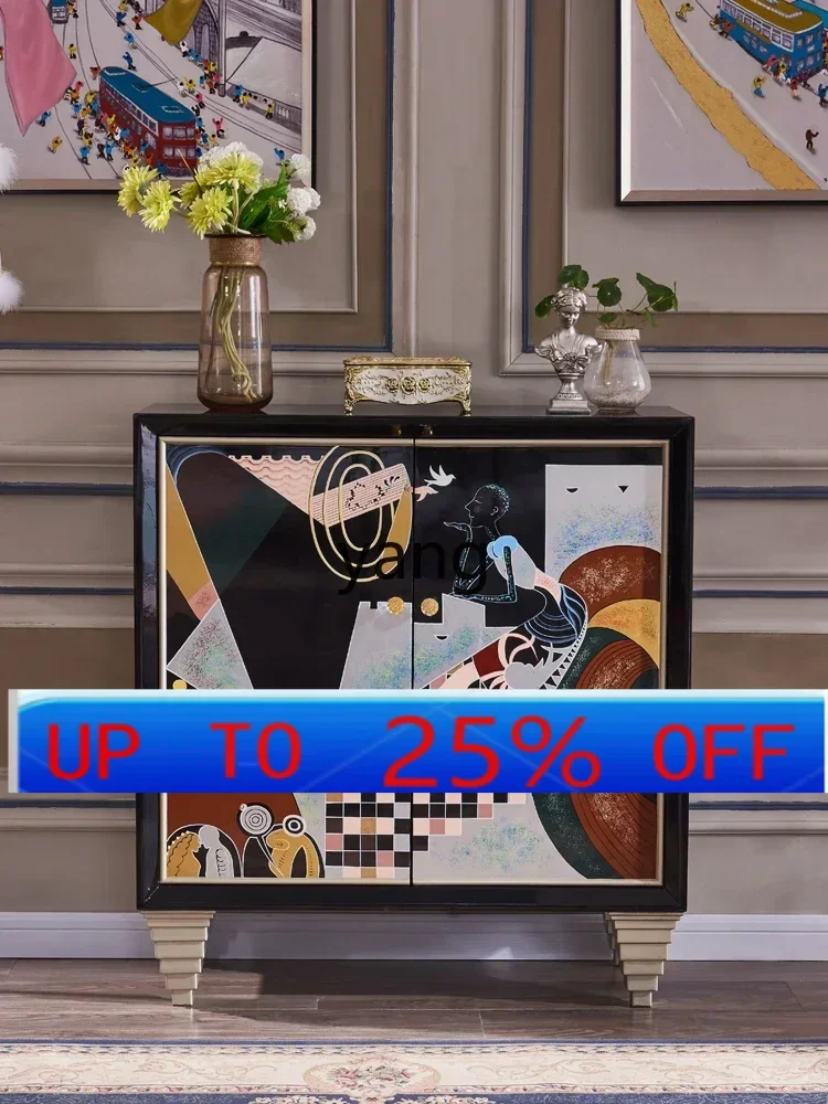 

LMM simple light luxury small apartment dining side cabinet living room home door storage porch shoe cabinet partition