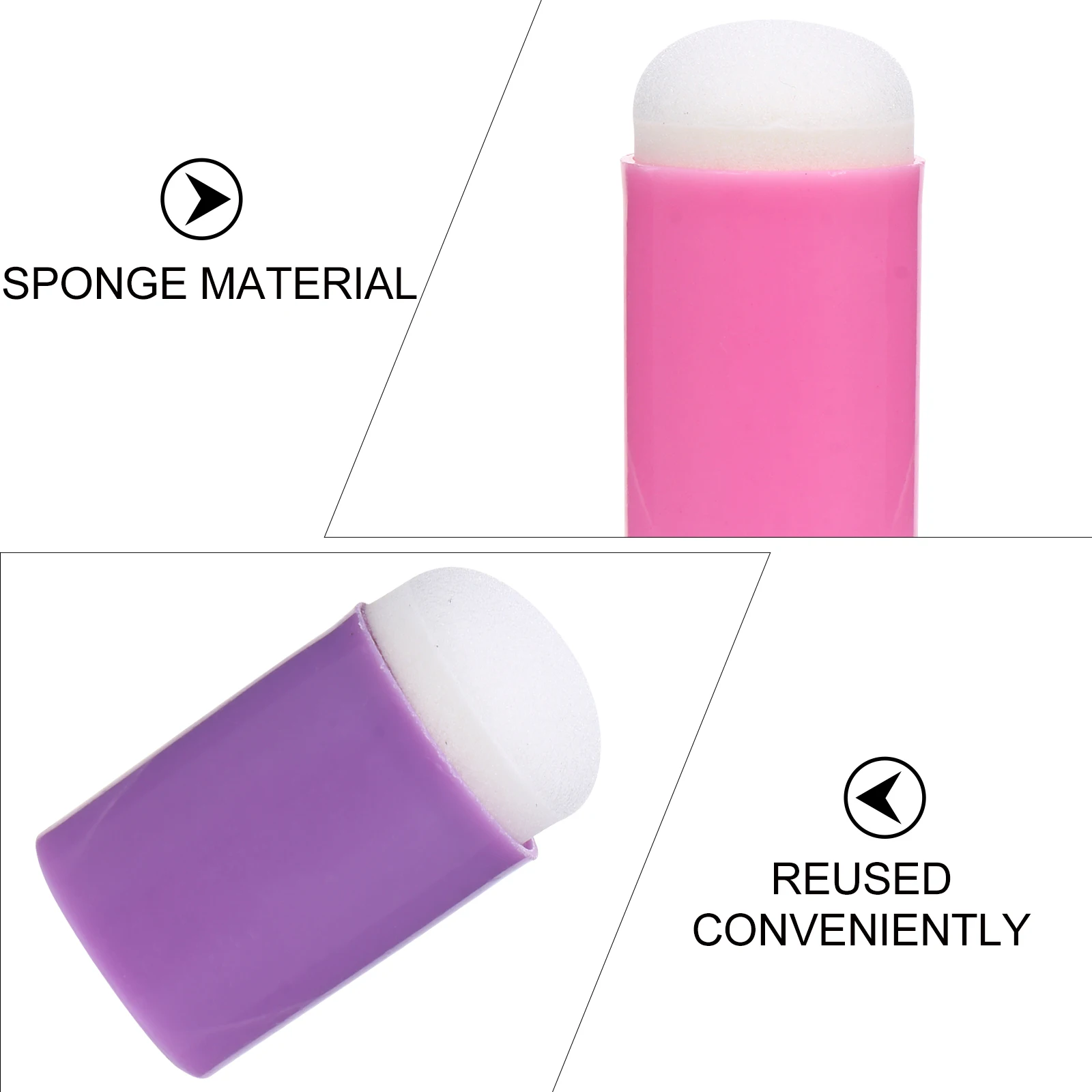 

10pcs Kids Painting Sponge Finger Cover Children Drawing Eco-Friendly Reusable Soft Round Practical Ink Dauber Art Craft Tool