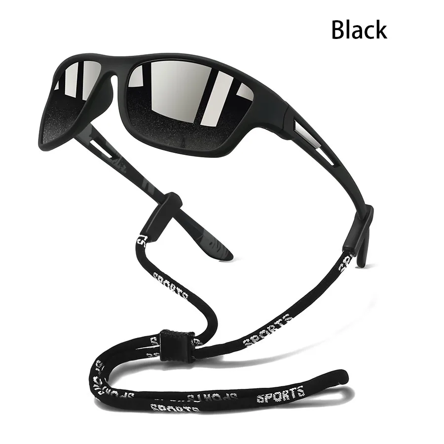 Modische Sport-Sonnenbrille mit Kettenmuster für Herren und Damen – Ideal zum Laufen, Bergsteigen und Angeln – Outdoor-Schutzbrille – Detail 1