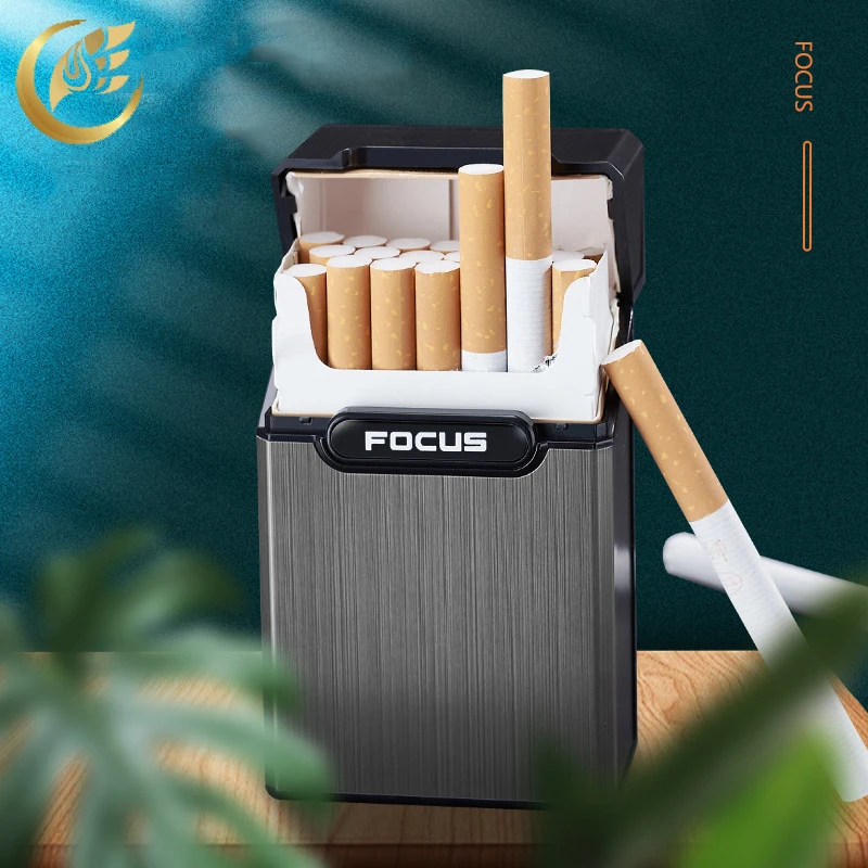 1Pc Metal Cigarette Case Storage Box Hold 20 Cigarettes Storage Box For Men Smoking Accessories Gift Box Hot Sale