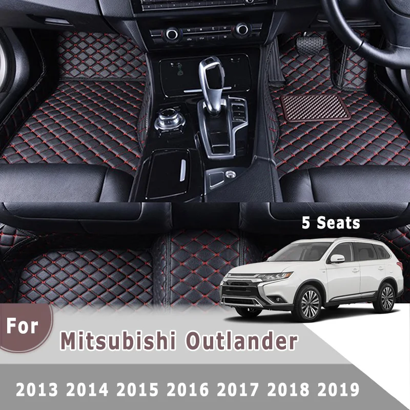 Car Interior Accessories Right Hand Drive RHD Car Floor Mat For Mitsubishi Outlander 5 Seats 2013 2014 2015 2016 2017 2018 2019