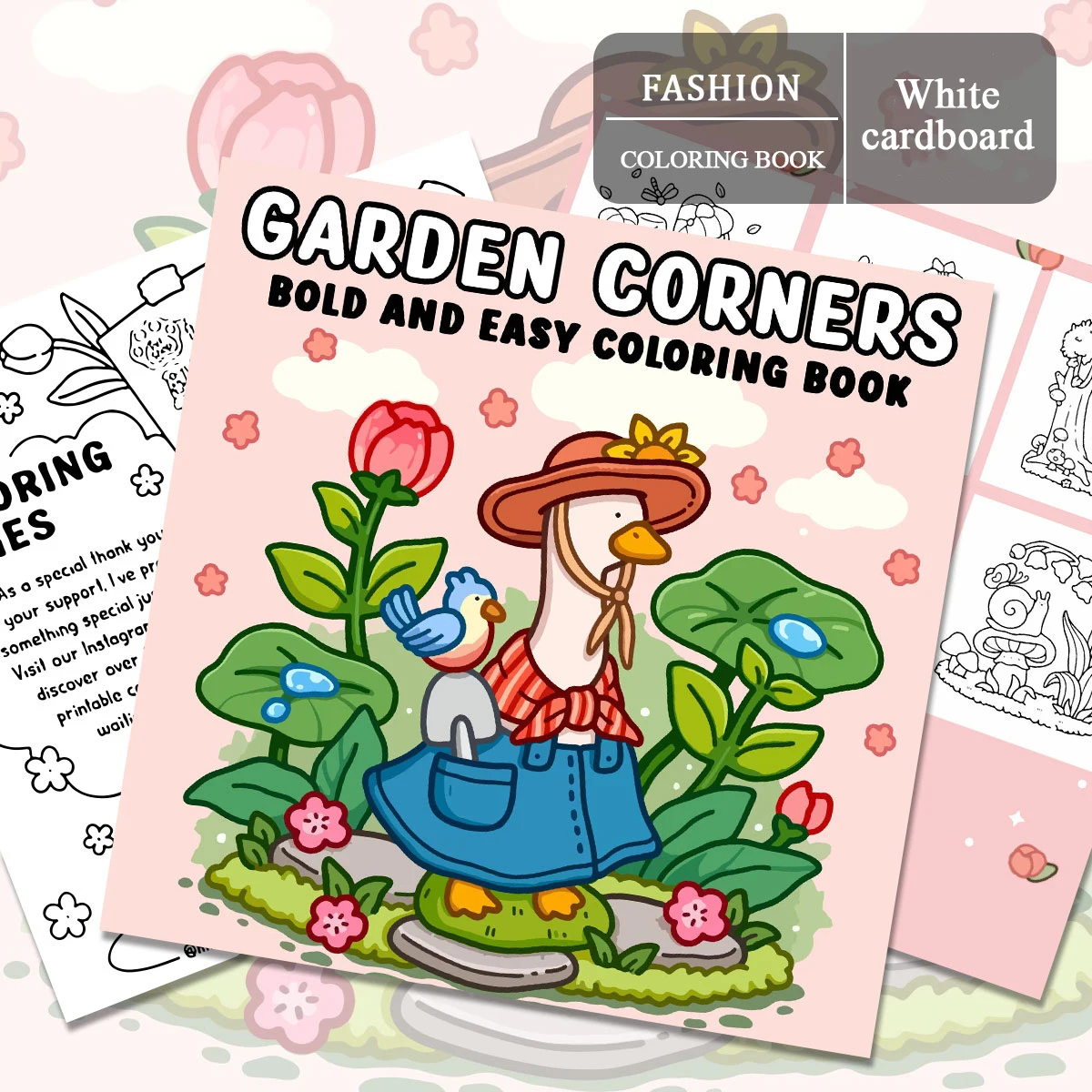Cozy Cuties Coloring Books, Charming Scenes, Easy Coloring, For Home Parent - Child DIY, Relax, Unwind, Boost Creativity