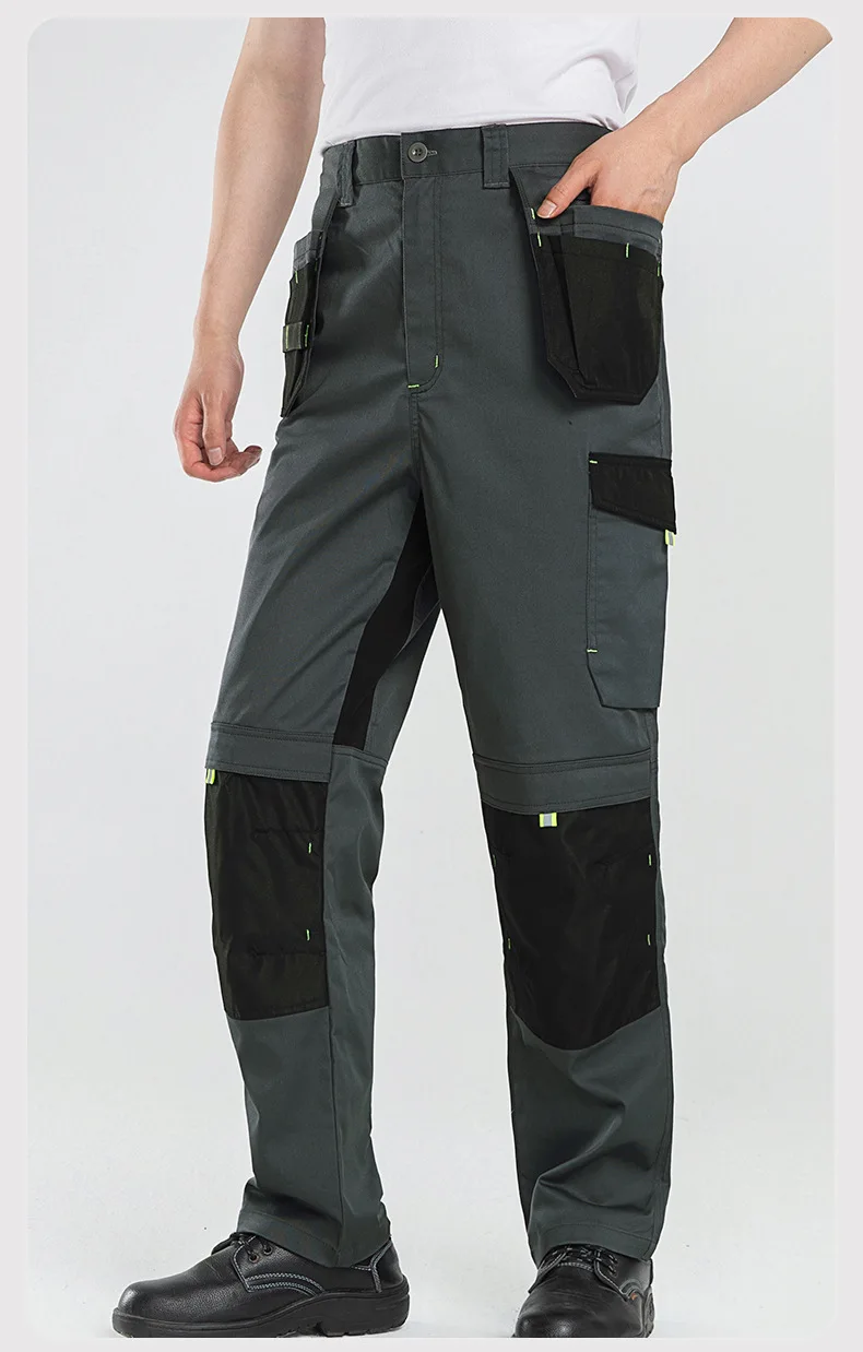 

Прочные рабочие брюки с множеством карманов, усиленные карго-штаны для строителей