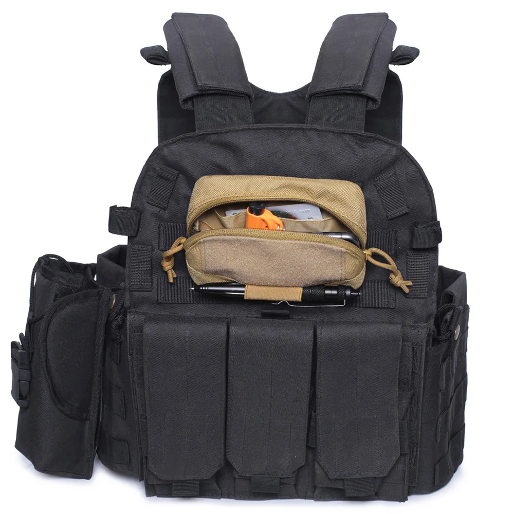 VULPO Tactical EDC Molle Pouch Waist Pack Hunting Vest Accessory Bag Chest Expansion Sub Bag Vest Plate Carrier Hunting Bag