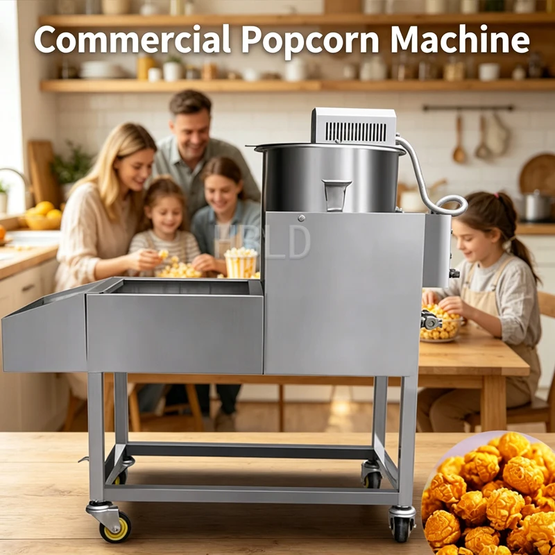Electric Popcorn Popper Machine Commercial Popcorn Maker Stainless Steel Popcorn Machine For Concession Business