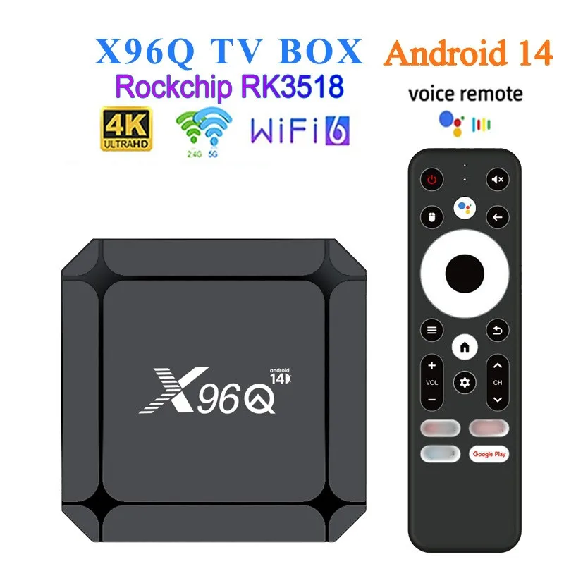 X96Q Android 14 TV Box Rockchip RK3518 2GB 16GB 4K HD WIFI6 BT5.0 مشغل الوسائط فك التشفير #1