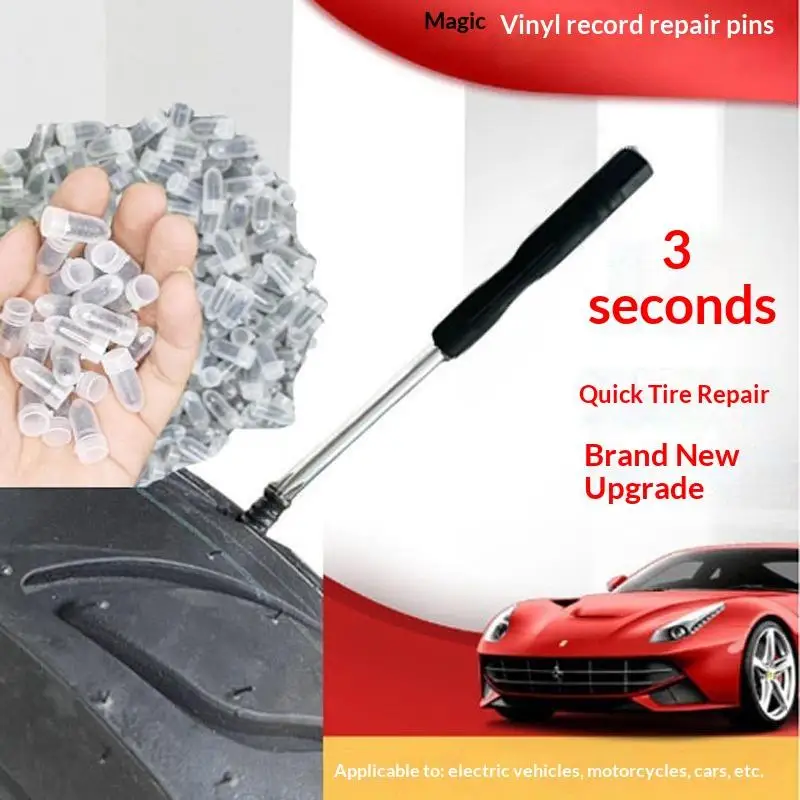 10/20 Stück Reifenreparatur-Gummi-Nägel-Set, 3 Sek. schnelle Reparatur, langlebige Abdichtung für Autos, Motorräder, E-Bikes, Notfallgebrauch – Detail 12