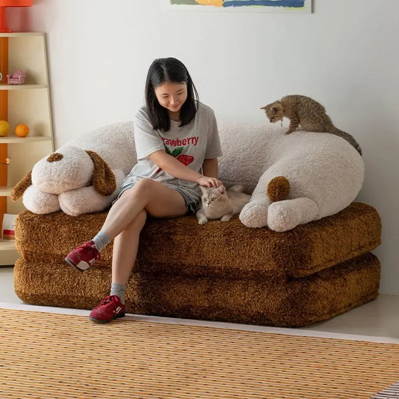 Sofa bed dual-purpose double leisure module multi-function y
