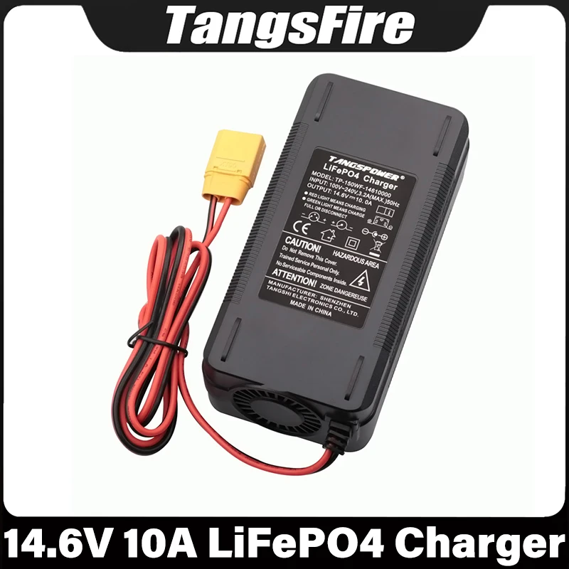 Output 14.6V 10A LiFePO4 Battery Charger Input 100-240V 4Series For 12.6V 12V 12.8V 14.4V XT90 High Quality Power Adapter