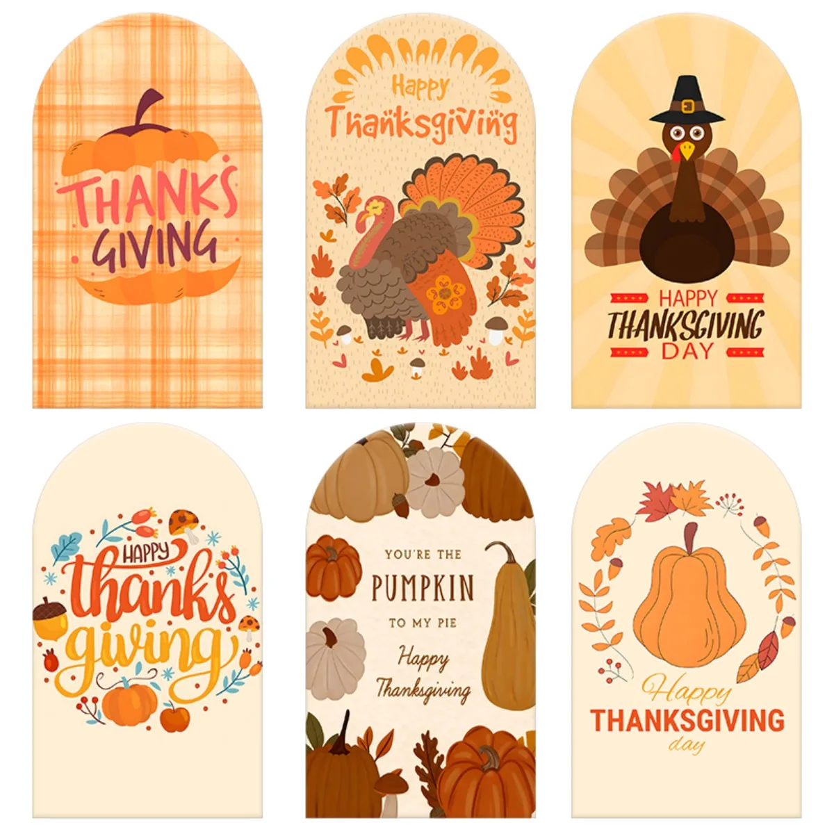 

Arch Backdrop Cover Thanksgiving Theme Photography Backdrop Decor for Kitchen Party Holiday Celebrations and Photo Props