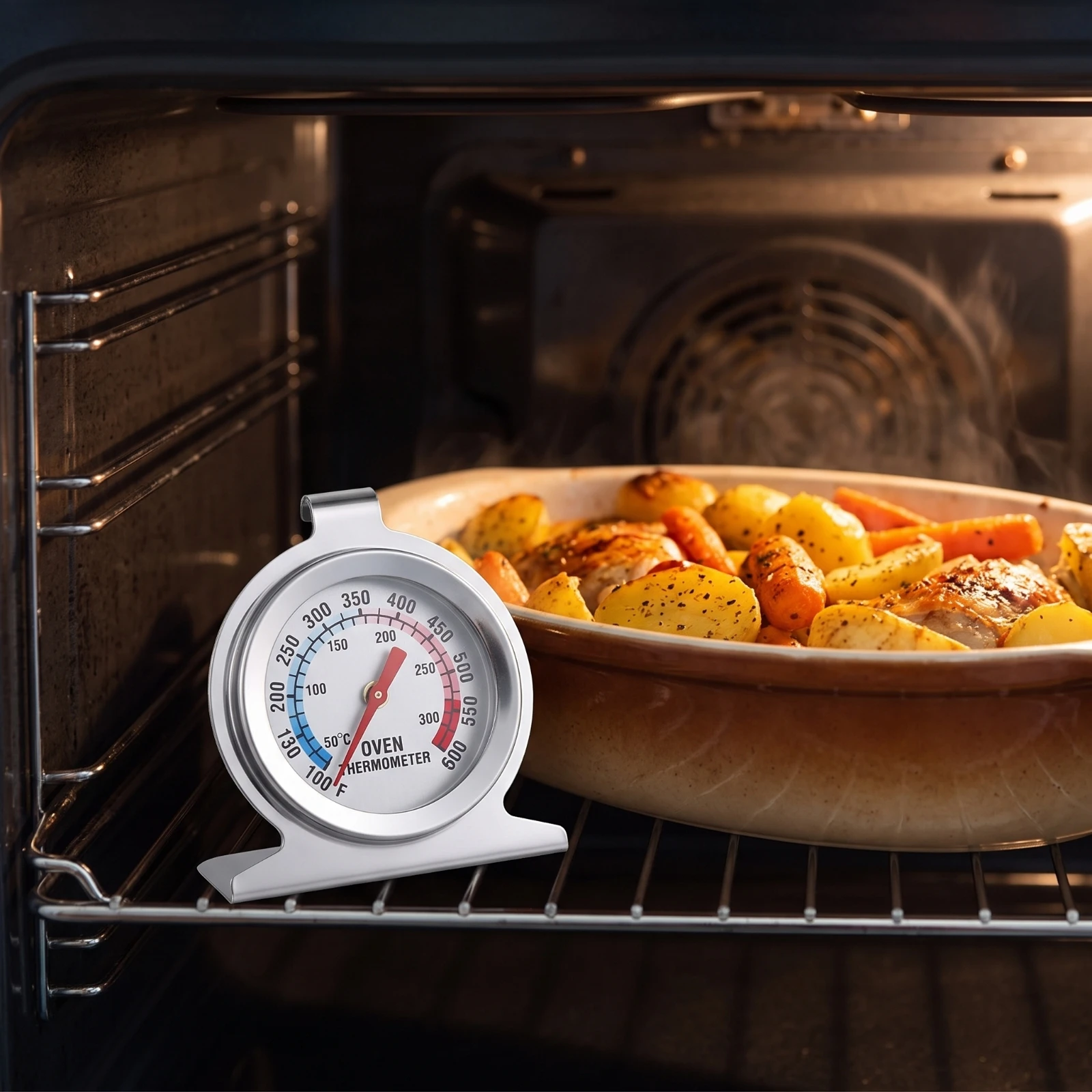 Oven Thermometer Analog - Termómetro Analógico para Horno de Acero