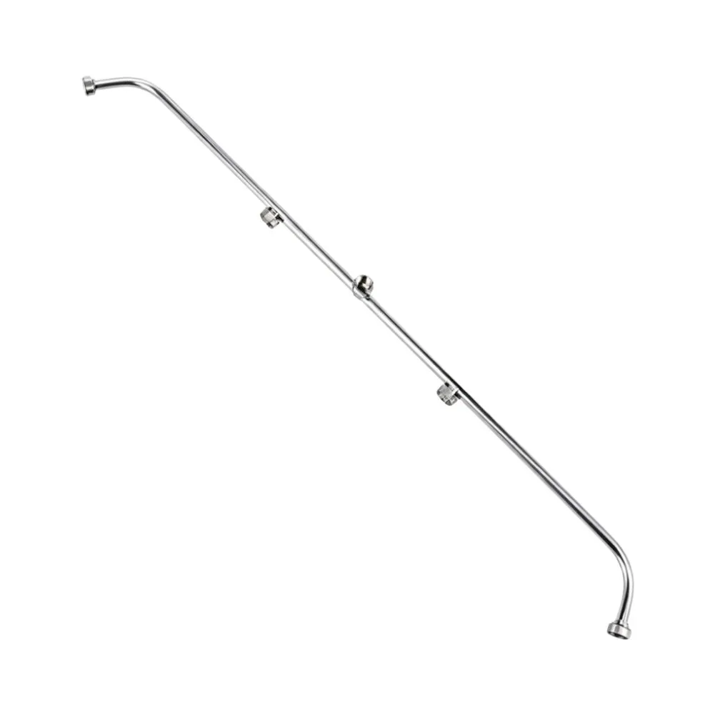 High Pressure Sprayer Stainless Steel Sprayer Rust Resistant Metal Four Flow Nozzles 50cm Extended Reach Easy Installation