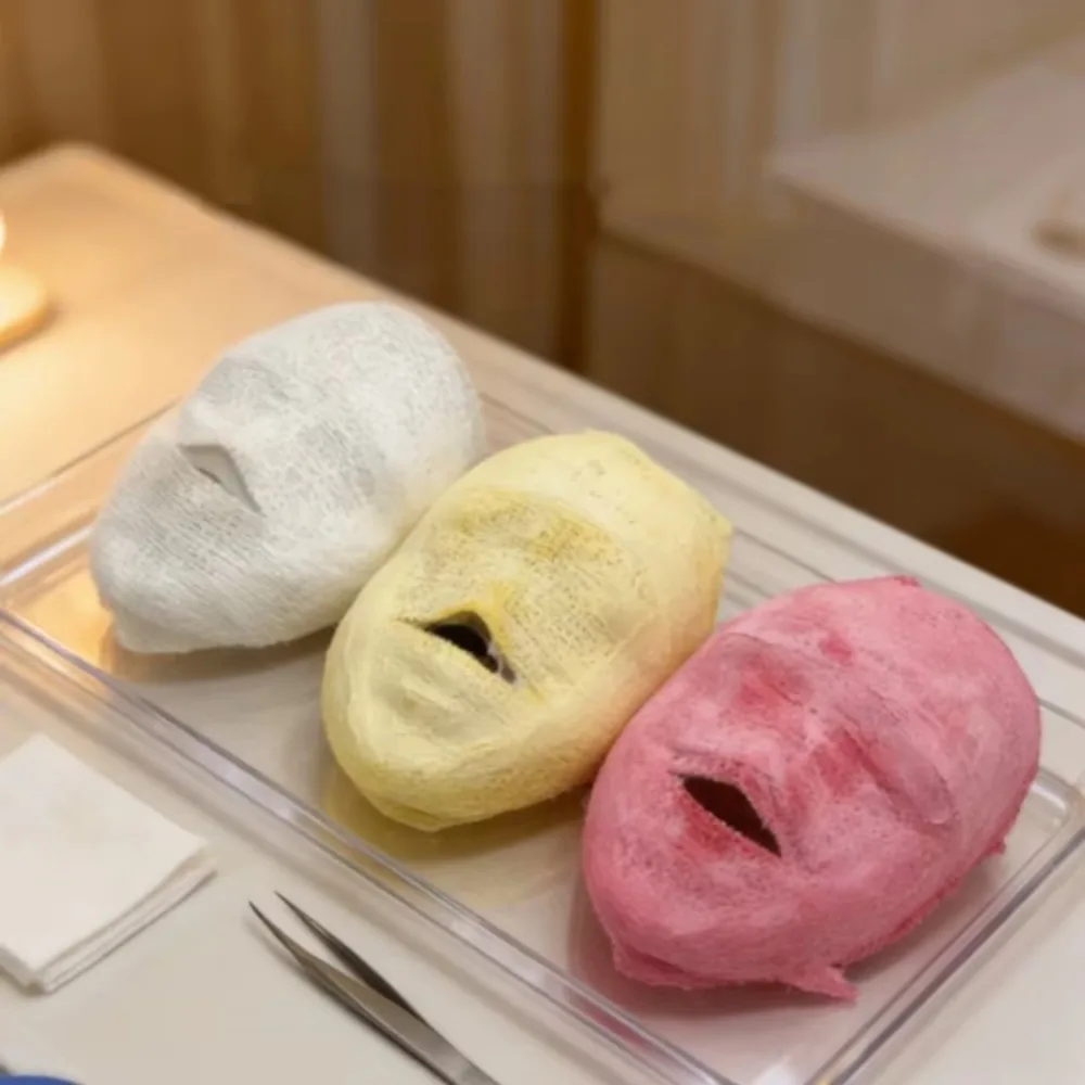 Water Activated Modeling Bandage Mask Copper Ammonia Fiber Rejuvenating Formula Contour Sculpting Mask Non-Compressed