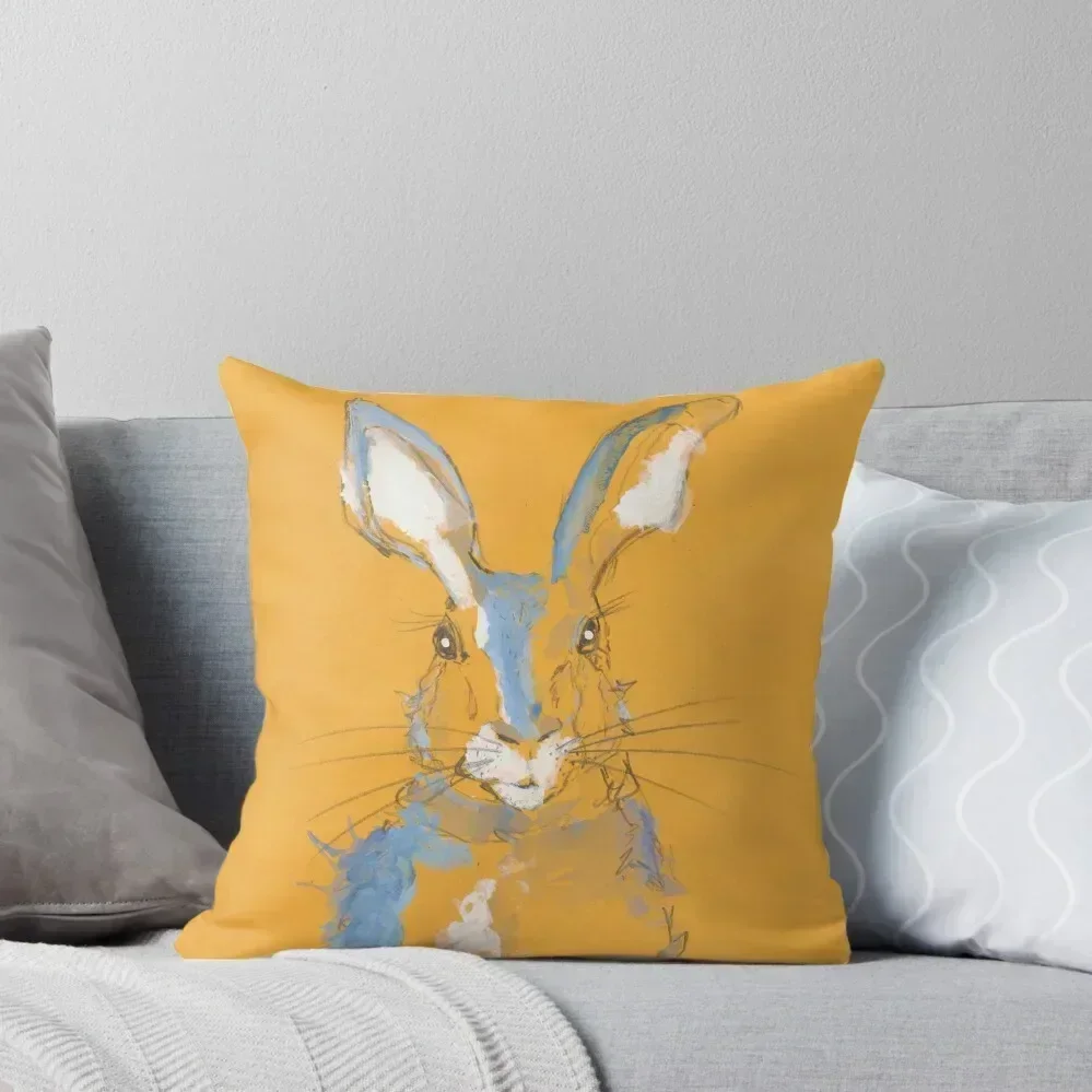 

Mustard Blue Summer Hare Throw Pillow Ornamental Pillow covers for pillows Decorative Cushions For Luxury Sofa pillow