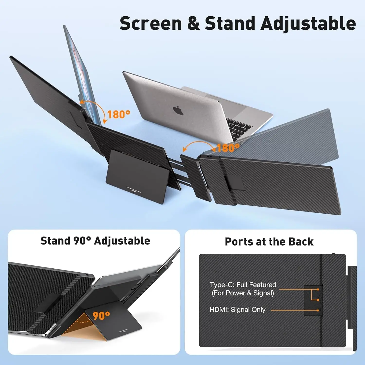 OEM ODM Factory S3 Triple Laptop Screen Extender 14