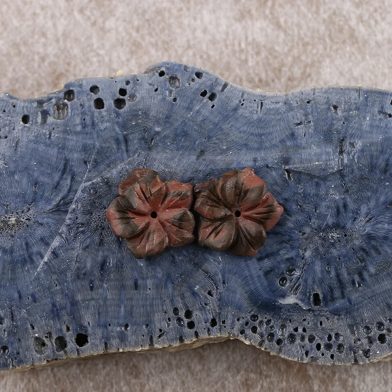 B&F Multi-Color Picasso Jasper Leaves  Earring Beads Making, Handmade Natural stones beads for Jewelry , Stones for Supplies