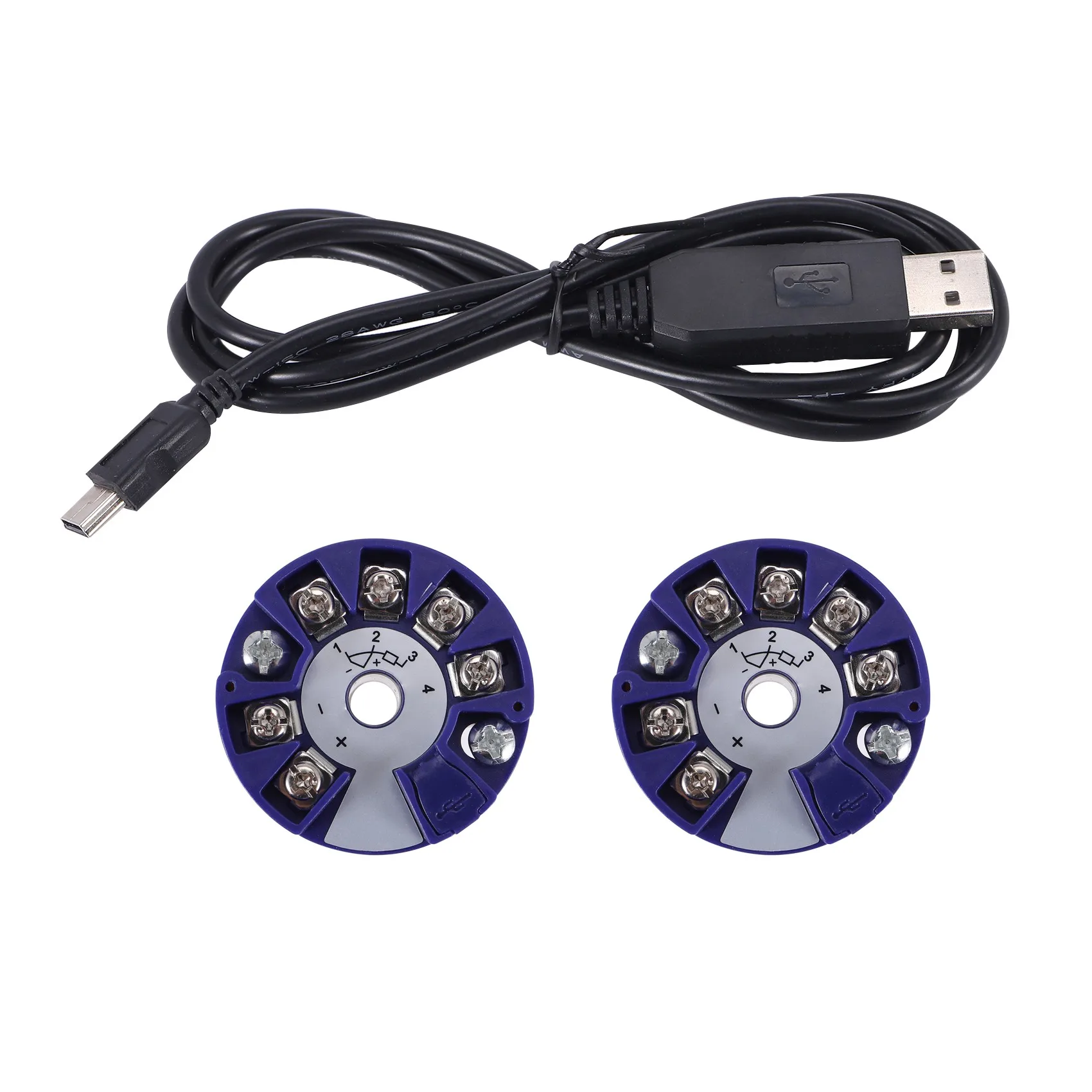 New Shown-Programmable Thermocouple RTD PT100 To 4-20MA Converter TC RTD Input 4-20MA Output Head-Mounted Temperature Transmitte