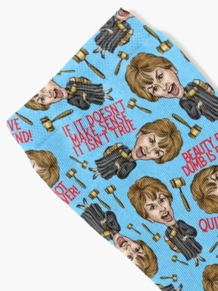 Judge Judy Print Socks cotton christmass gift Woman Socks Men's