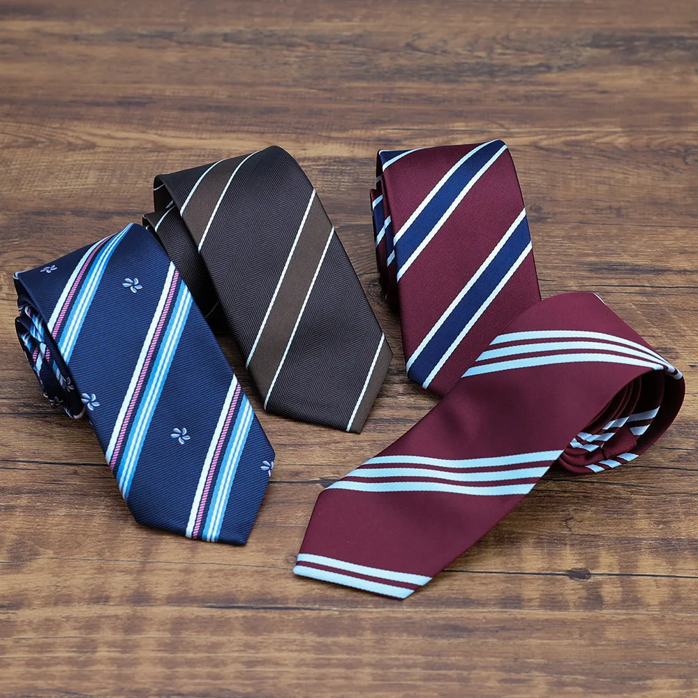 New JK Ties Women Striped Neck Tie Girls Japanese Style 7CM Jk Uniform Cute Skinny Necktie Plaid Uniform School Men Accessories