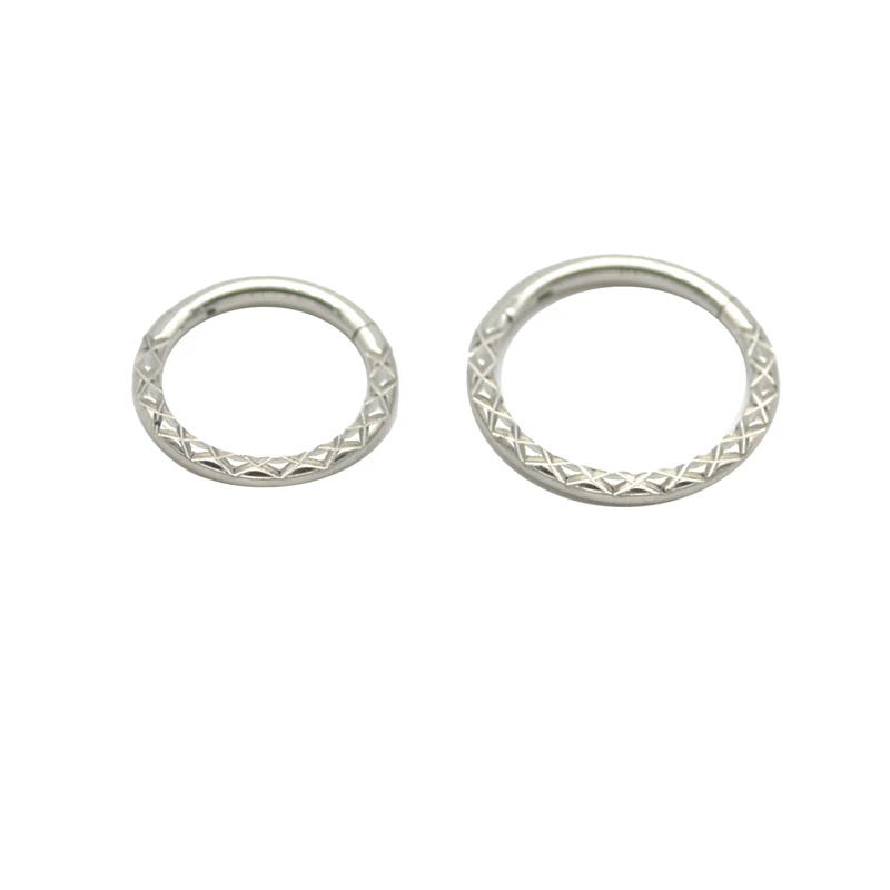 

G23 Titanium Segment Ring Clickers Nose Body Piercing Jewelry Hoop Earring 8mm Ear Tragus