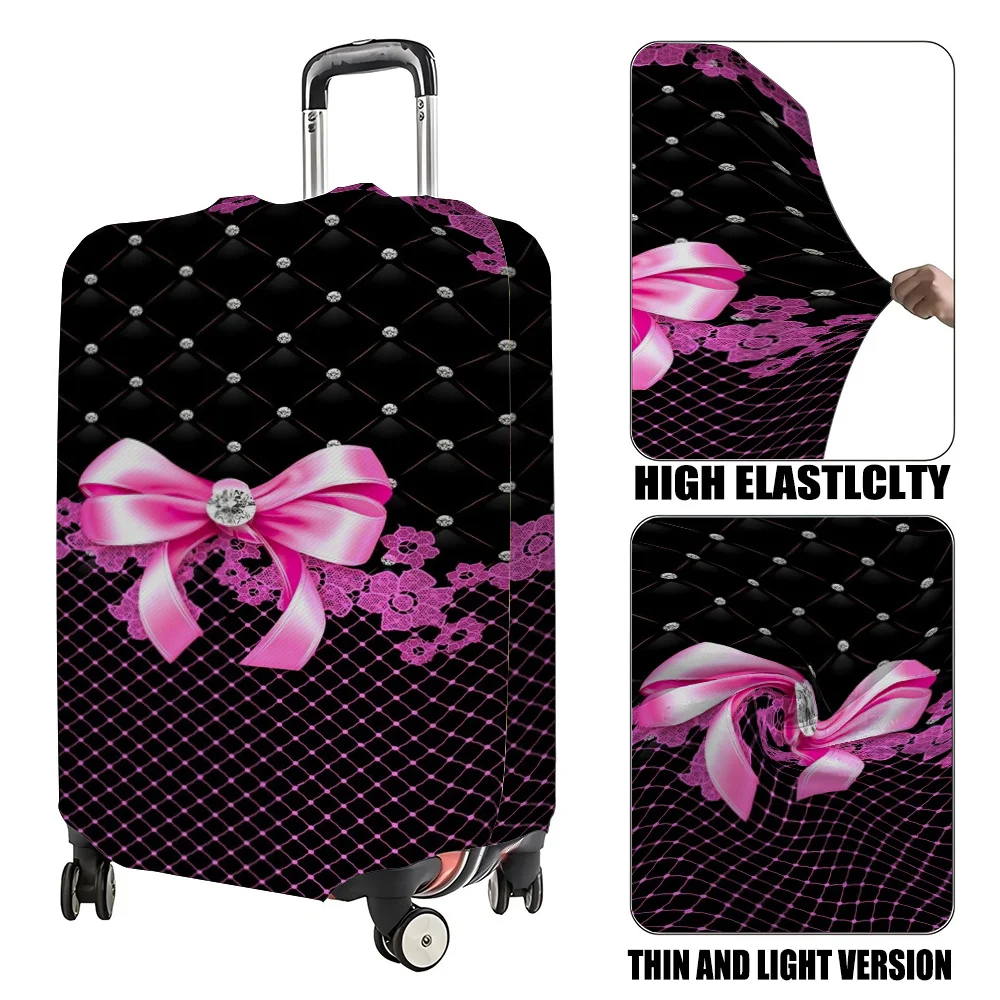 

Складной и моющийся чемодан из полиэстера с ромбовидным узором для защиты багажа.