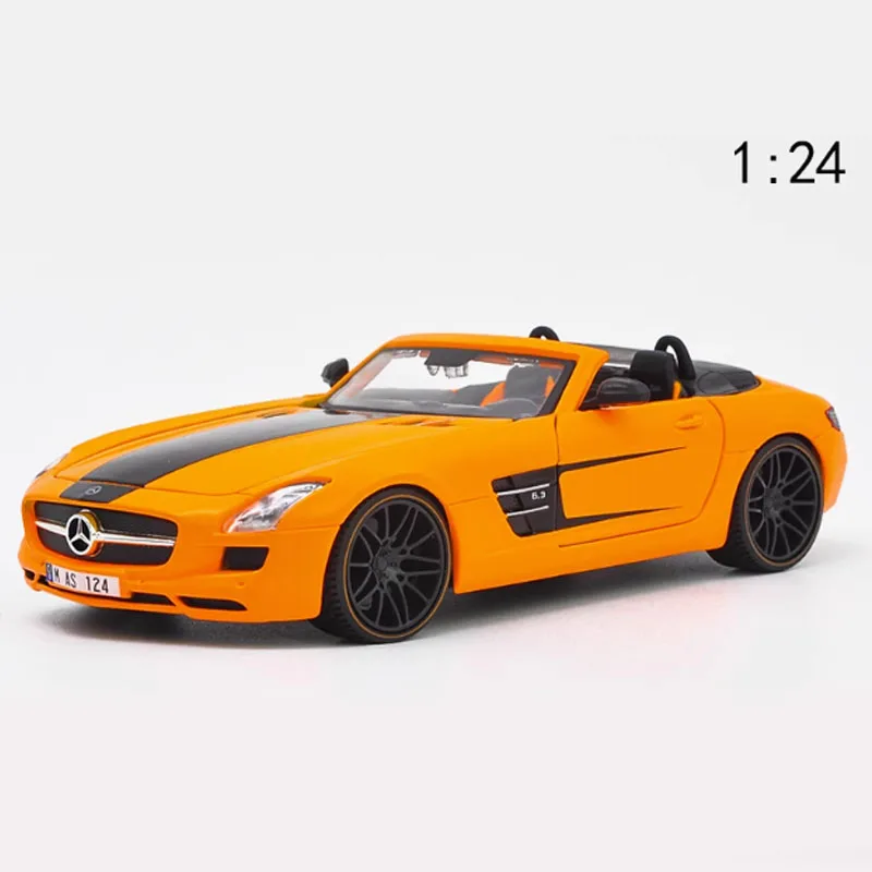 Maisto Original 1:24 Scale SLS 31370 Convertible Car Replica Alloy Cars Classic Collectible Static Decoration