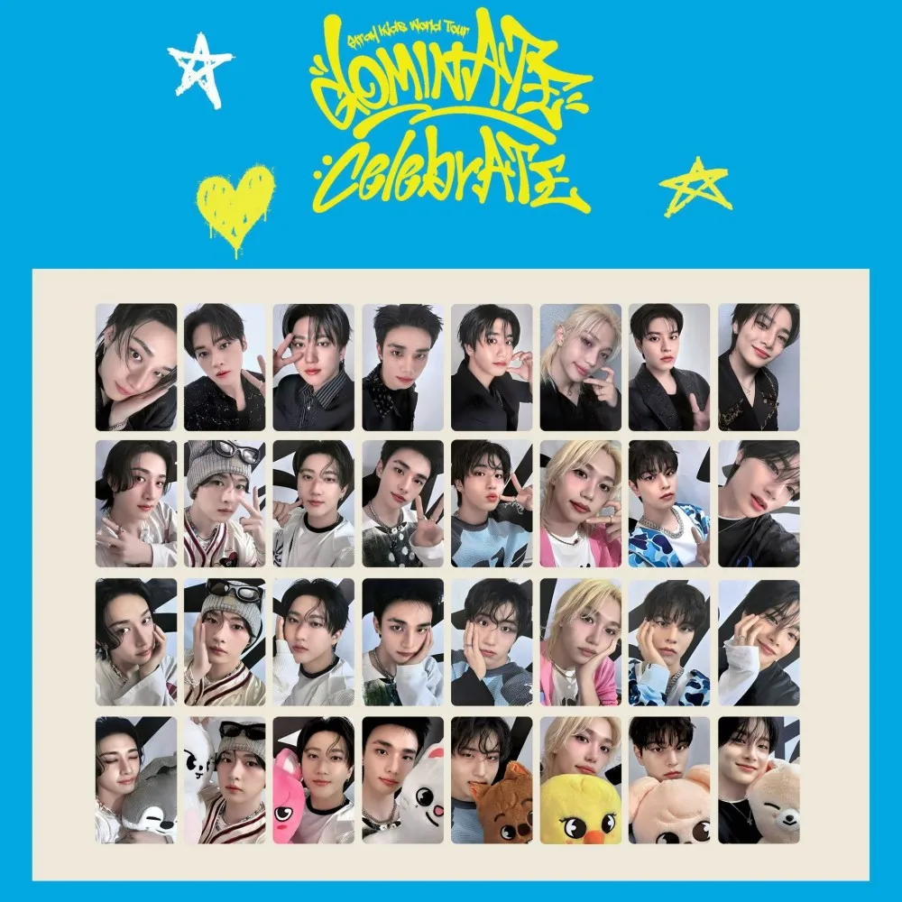 

straykids dominATE celebrATE LOMO cards skzoo KPOP Han Ji Sung Lee Yong Bok photo cards
