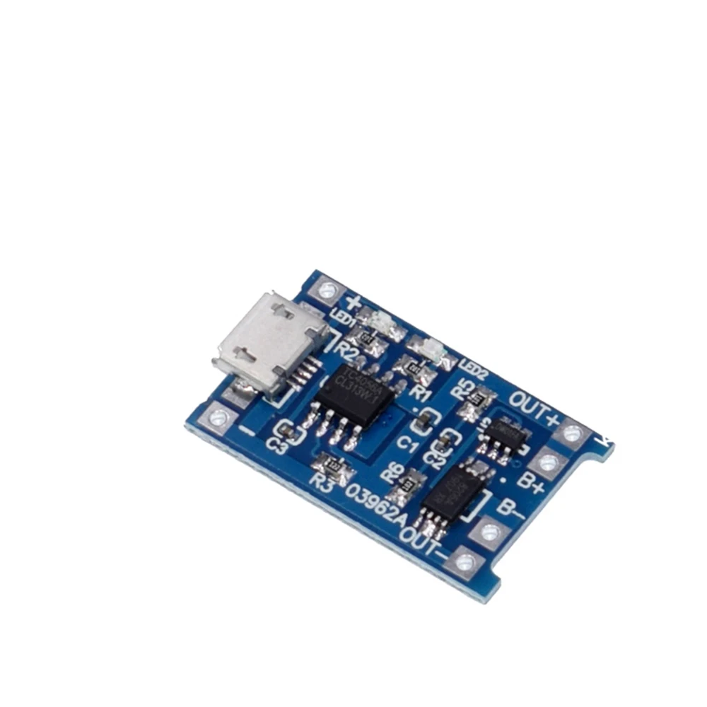 TP4056 +Protection Dual Functions 5V 1A Micro USB 18650 Lithium Battery Charging Board Charger Module