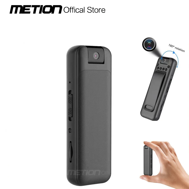 Mini câmera corporal digital full hd 1080p, câmera de movimento, visão noturna, gravador de vídeo dv, portátil, aplicação da lei, conferência
