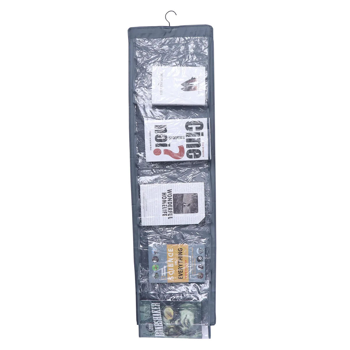 

Hanging File Organizer 10 Pockets Oxford Cloth Wall Mounted Storage Bag Document Organizer For Home Office School Grey