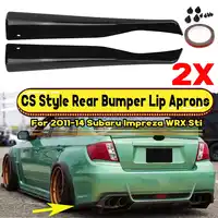 CS Style 2x parachoques trasero de coche difusor de labio divisor alerón Protector Canard para Subaru Impreza WRX Sti 2011-2014 4Dr