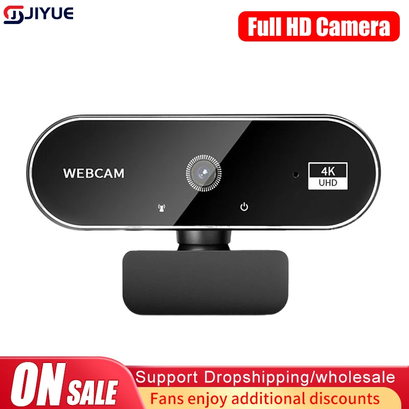

4K 2K 1080P HD Webcam For Desktop Laptop Computer Mini USB Web Camera With Microphones Web Cam Cover For YouTube Skype