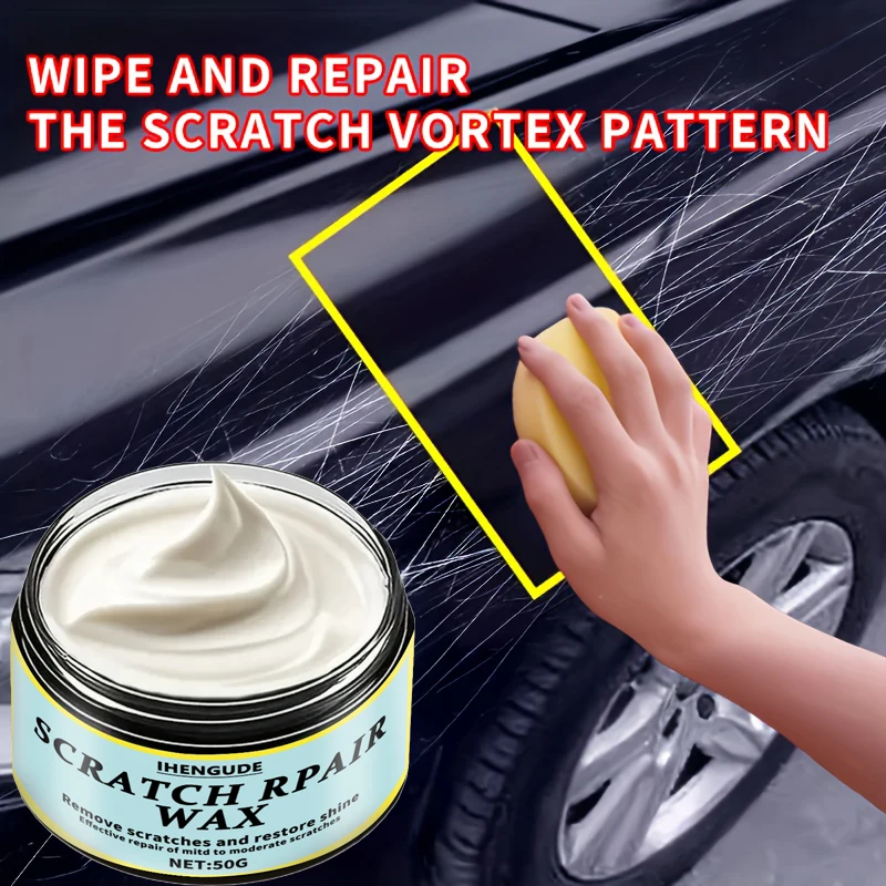 Crema mágica para reparar arañazos de coches - Rápida y fácil de usar, no requiere pintura, adecuada para todos los modelos de coches, camiones y motocicletas - Elimina arañazos y marcas circulares, resultados visibles en minutos - Pulimento para coches, 